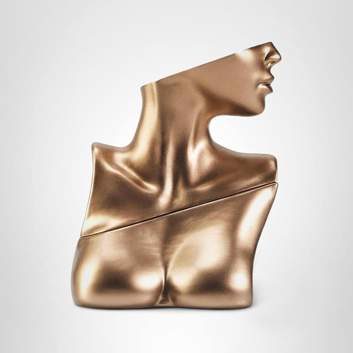 Gold abstract perfume statue
