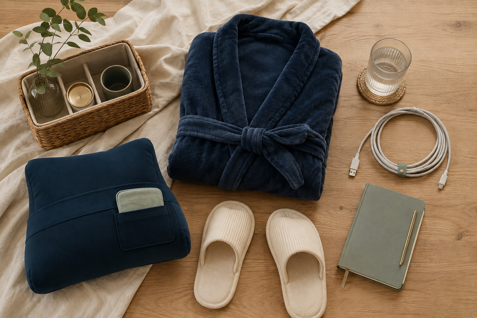 Thoughtfully arranged hysterectomy recovery essentials