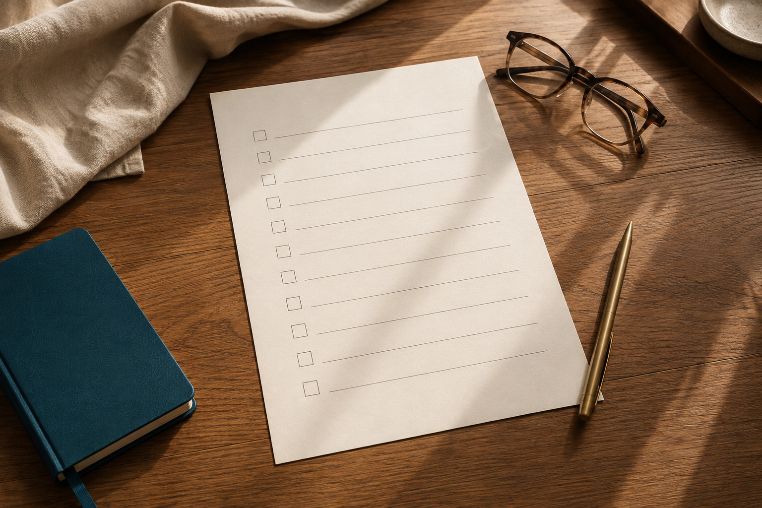 Organized hysterectomy preparation checklist
